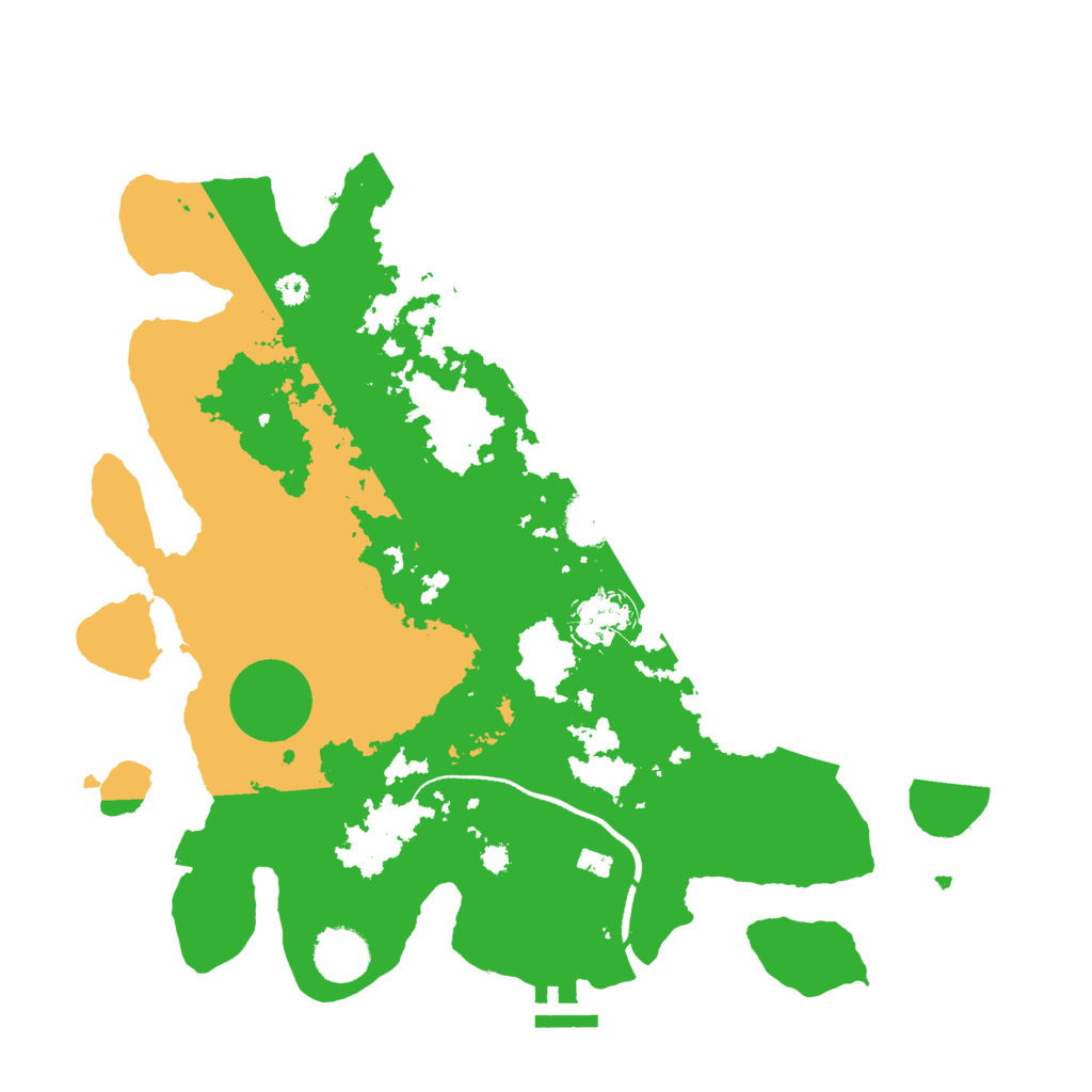 Biome Rust Map: Procedural Map, Size: 3500, Seed: 736452320