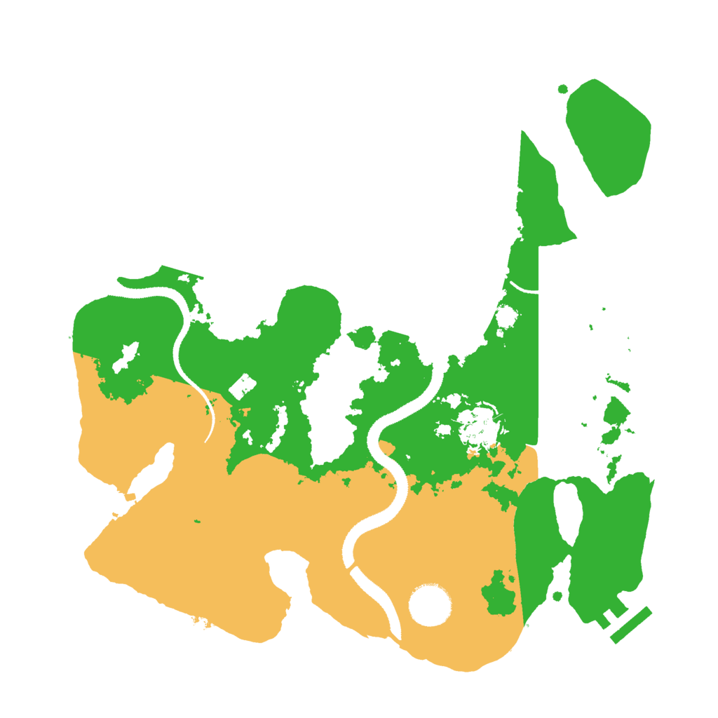 Biome Rust Map: Procedural Map, Size: 3000, Seed: 1195422023