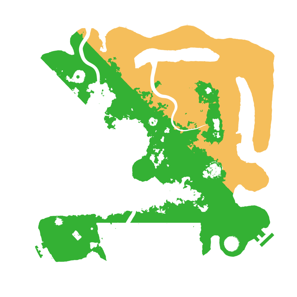 Biome Rust Map: Procedural Map, Size: 3500, Seed: 1150717225