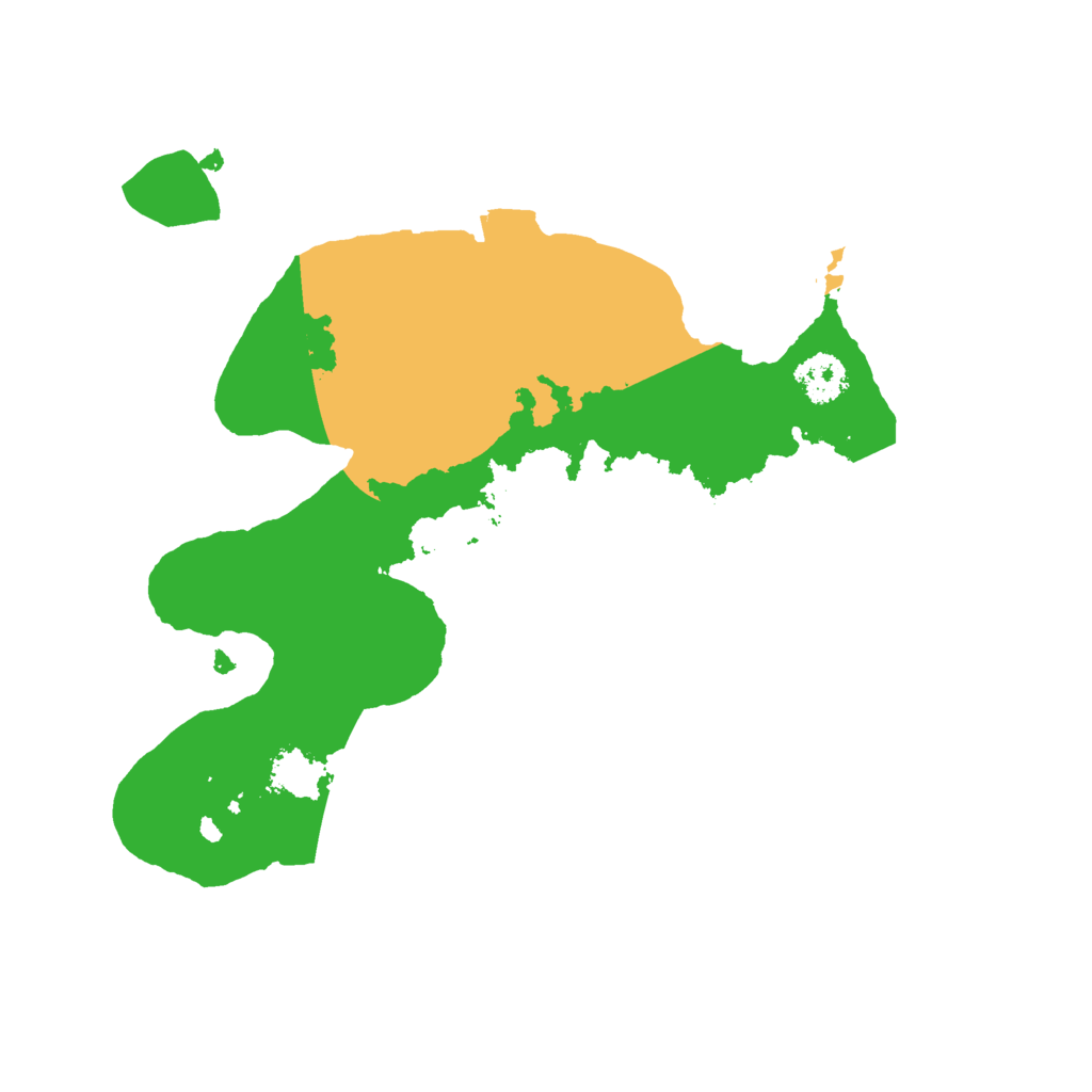 Biome Rust Map: Procedural Map, Size: 2300, Seed: 351288446