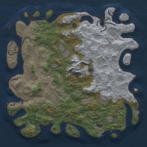 Thumbnail Rust Map: Procedural Map, Size: 5000, Seed: 1524538537, 18 Monuments