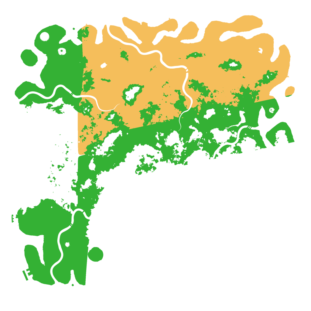 Biome Rust Map: Procedural Map, Size: 6000, Seed: 132654