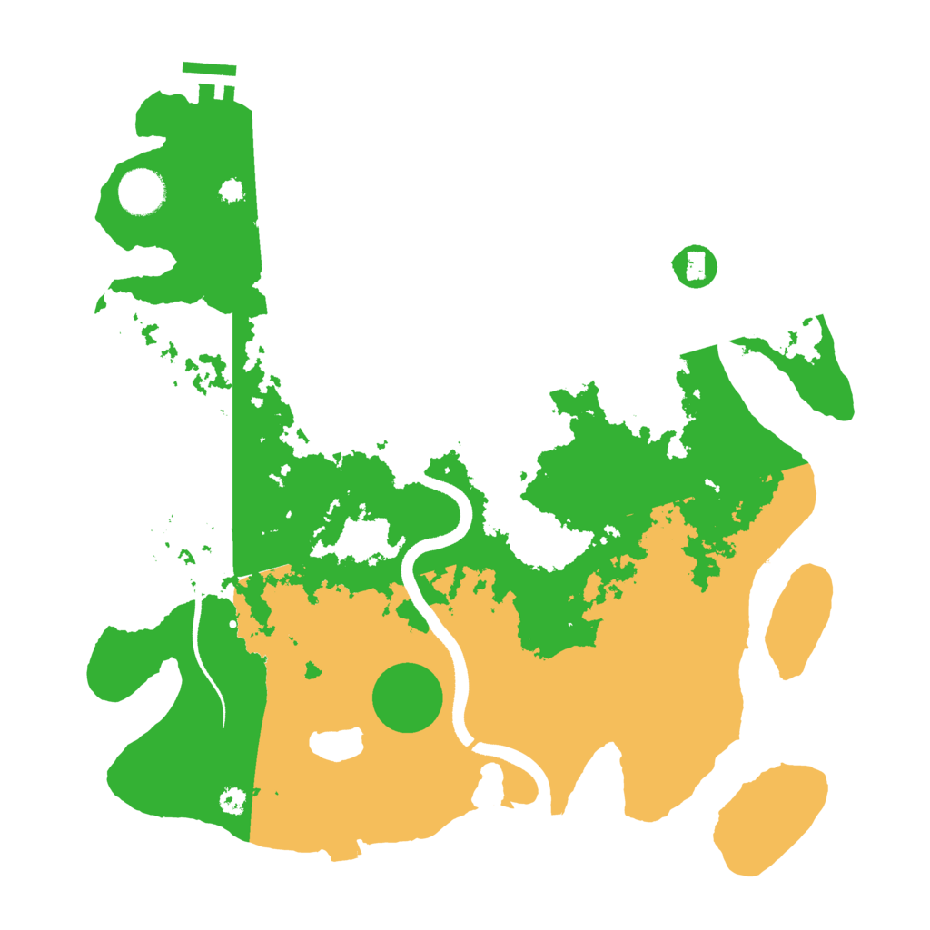 Biome Rust Map: Procedural Map, Size: 3500, Seed: 125802404