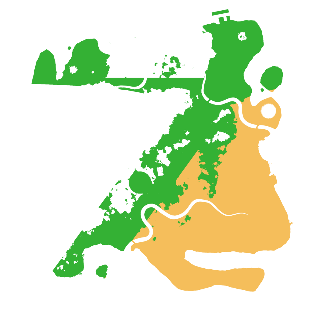 Biome Rust Map: Procedural Map, Size: 3700, Seed: 1103186404