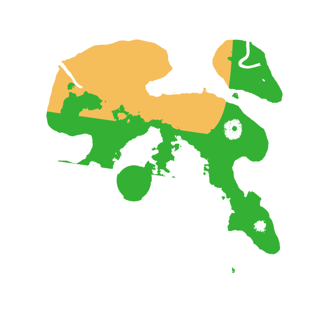 Biome Rust Map: Procedural Map, Size: 2500, Seed: 45678791