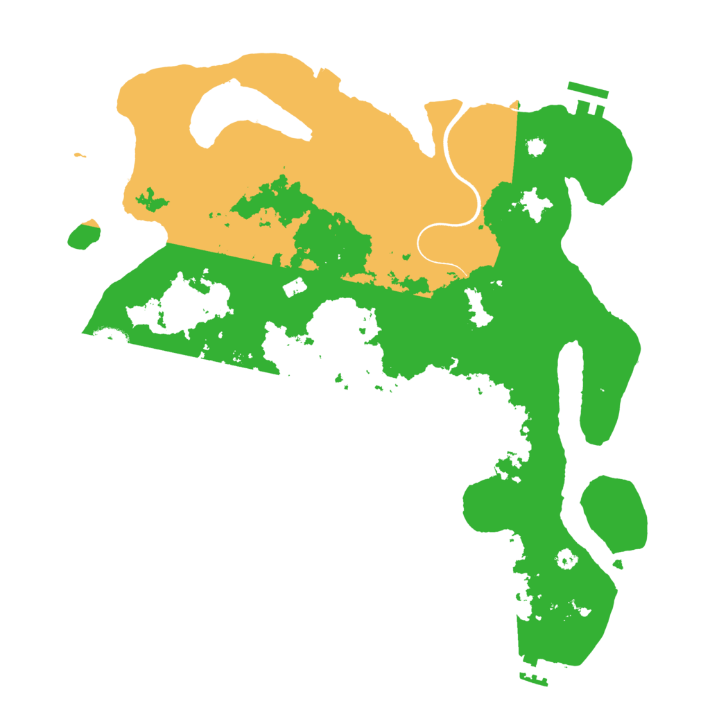 Biome Rust Map: Procedural Map, Size: 3500, Seed: 1080223046