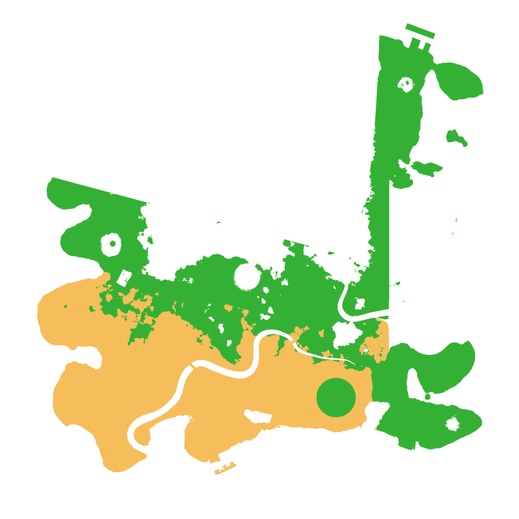 Biome Rust Map: Procedural Map, Size: 3500, Seed: 75471