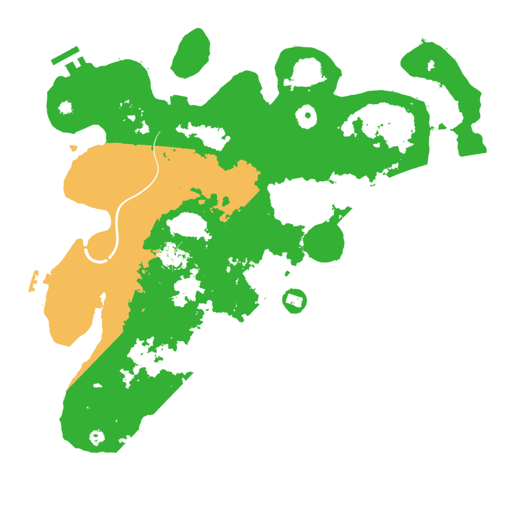 Biome Rust Map: Procedural Map, Size: 3550, Seed: 95639476