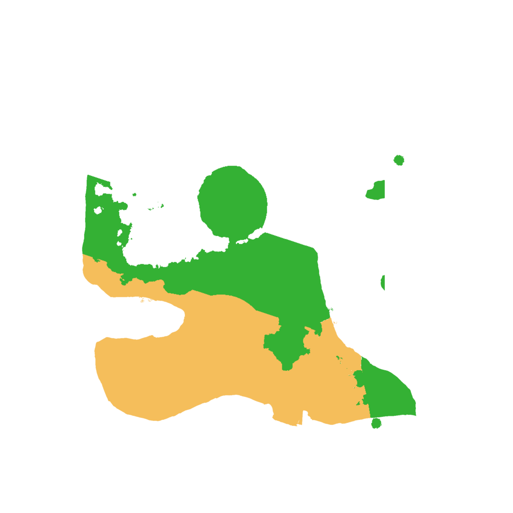 Biome Rust Map: Procedural Map, Size: 2000, Seed: 3640