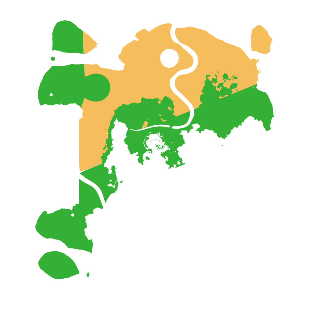 Biome Rust Map: Procedural Map, Size: 3000, Seed: 1436502