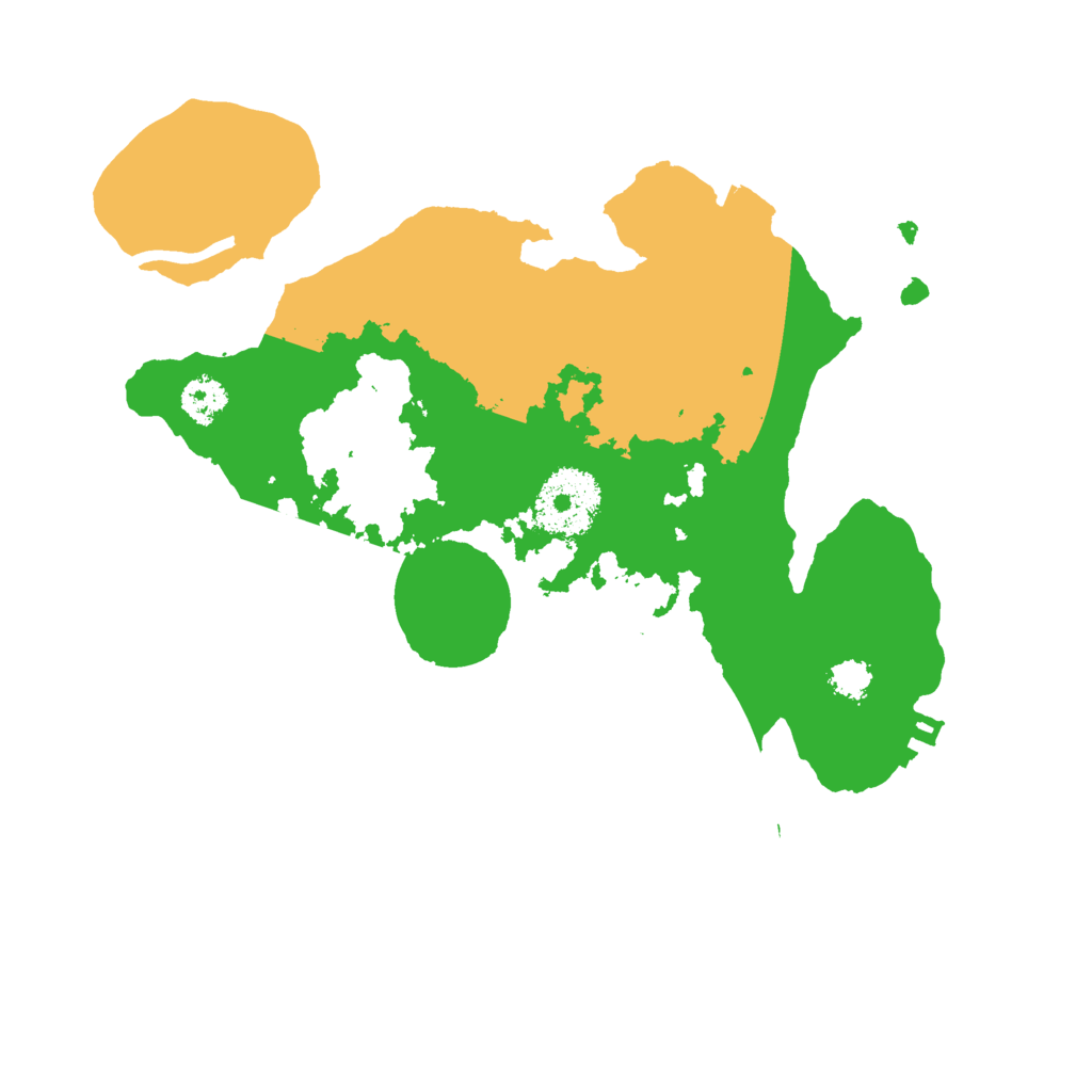 Biome Rust Map: Procedural Map, Size: 2500, Seed: 1939636530