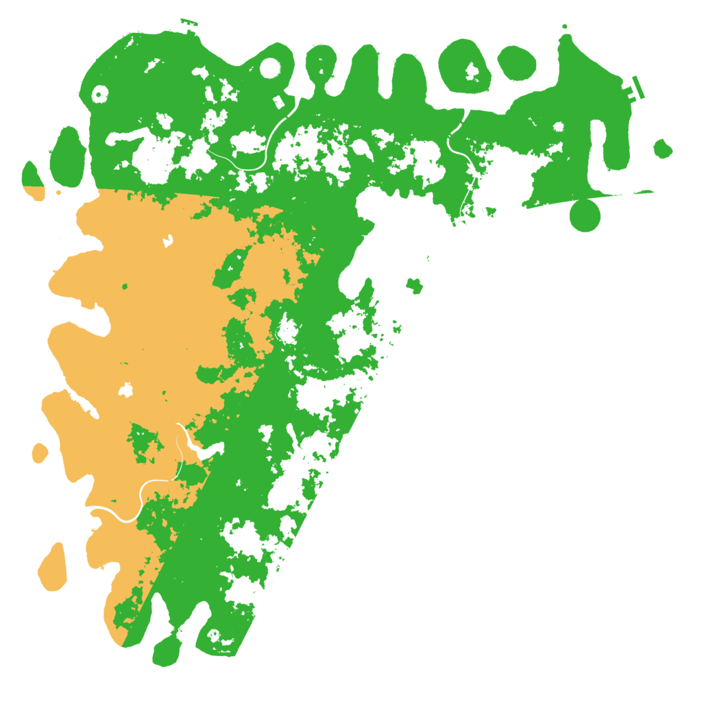 Biome Rust Map: Procedural Map, Size: 6000, Seed: 26381368