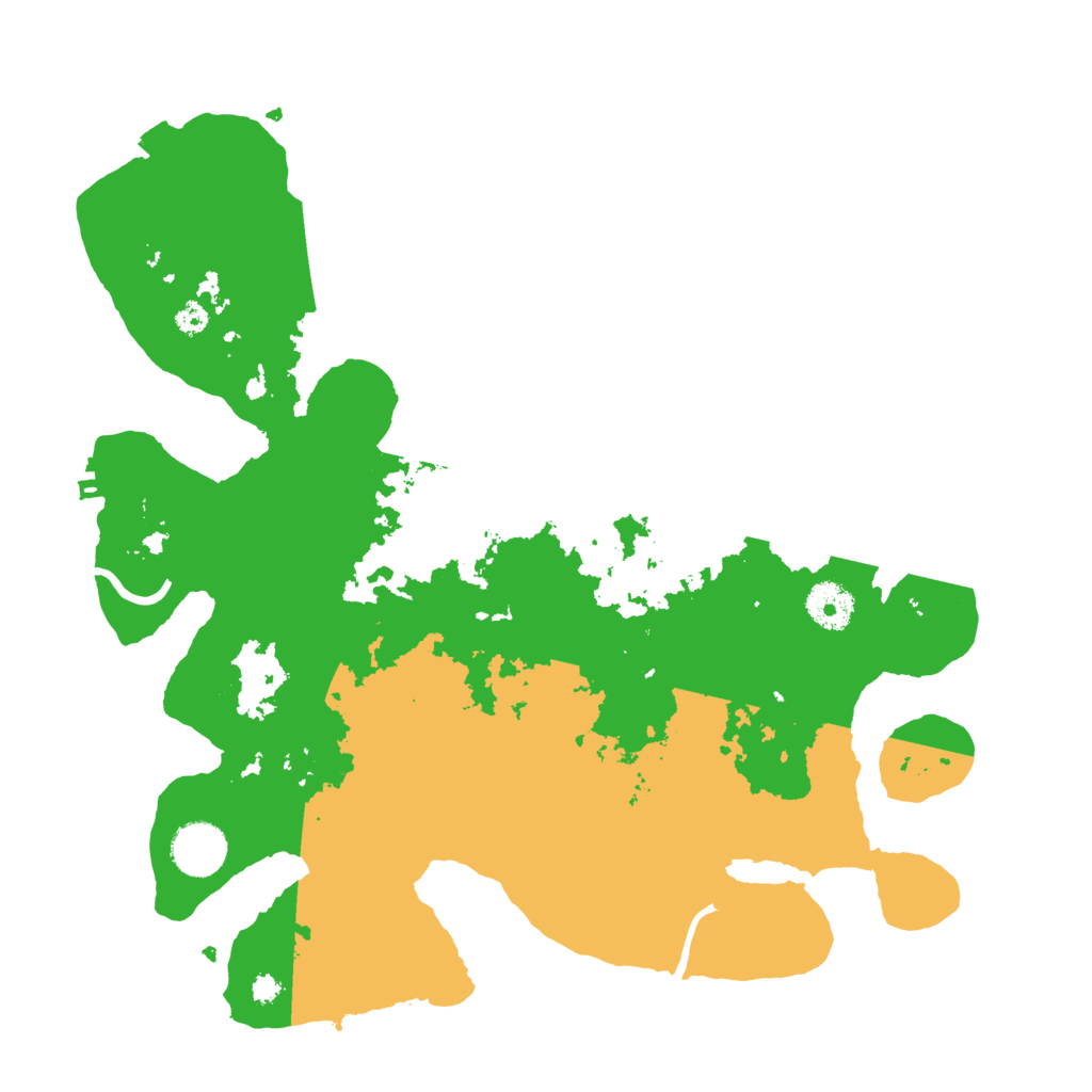 Biome Rust Map: Procedural Map, Size: 3500, Seed: 84628