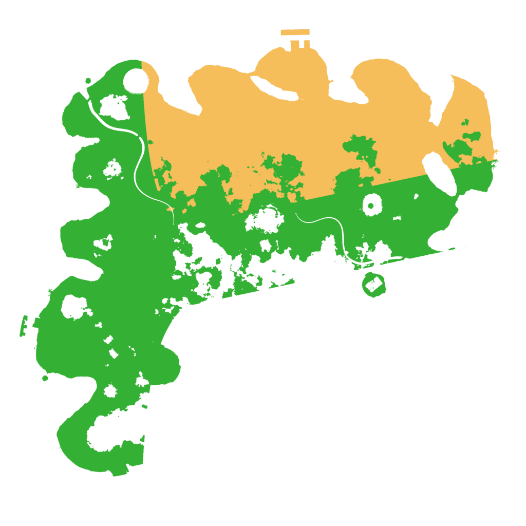Biome Rust Map: Procedural Map, Size: 3700, Seed: 55433818