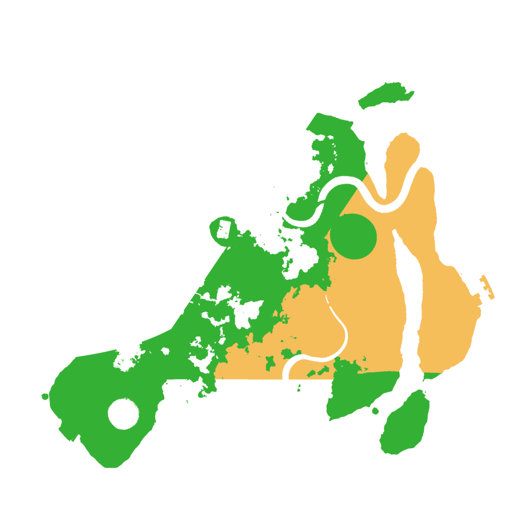 Biome Rust Map: Procedural Map, Size: 3000, Seed: 22395