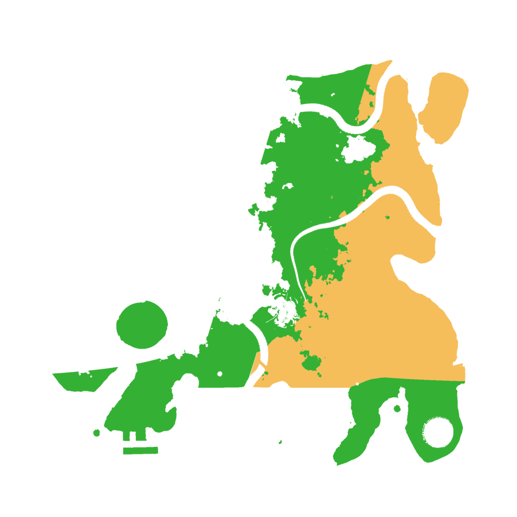 Biome Rust Map: Procedural Map, Size: 3000, Seed: 21192