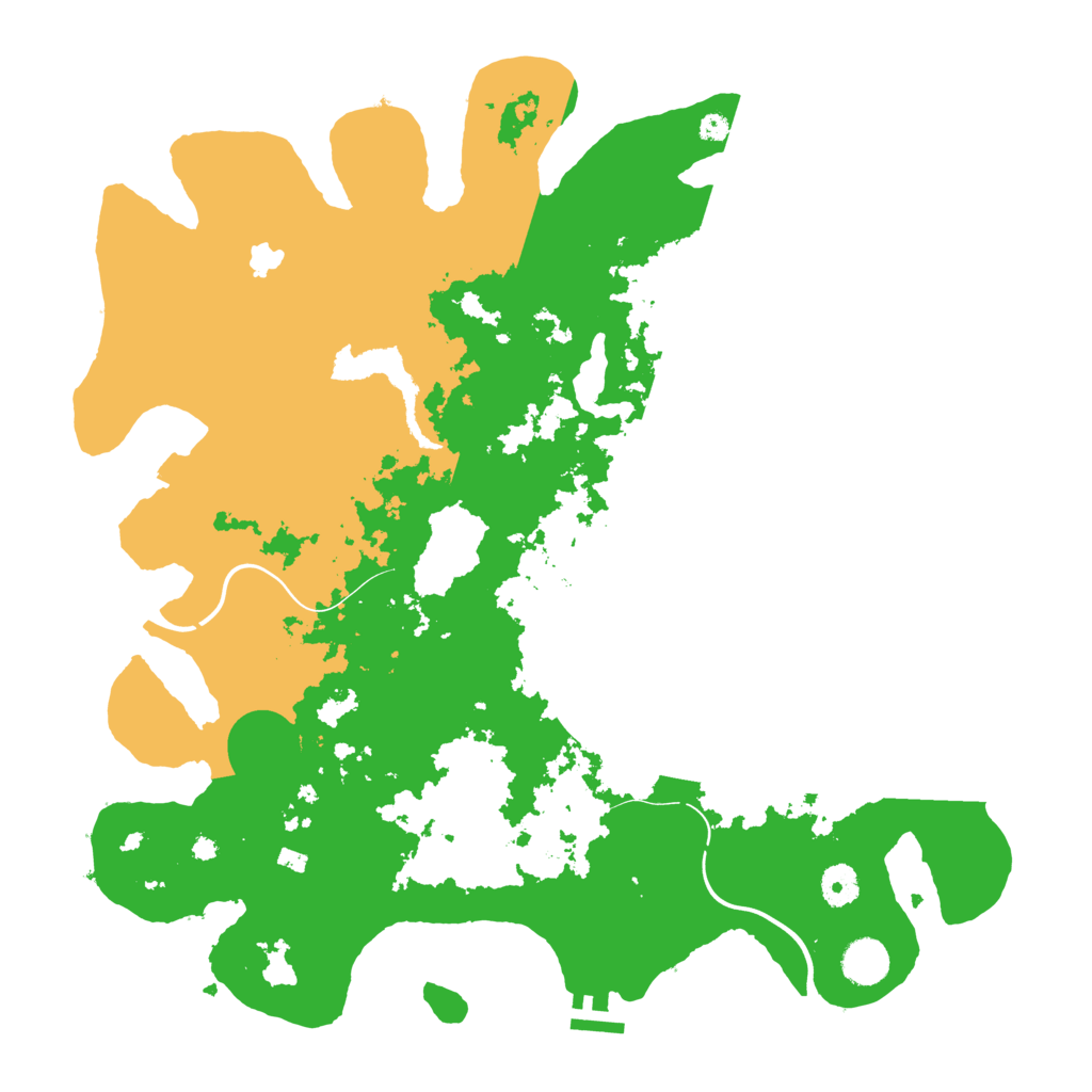 Biome Rust Map: Procedural Map, Size: 4096, Seed: 5461