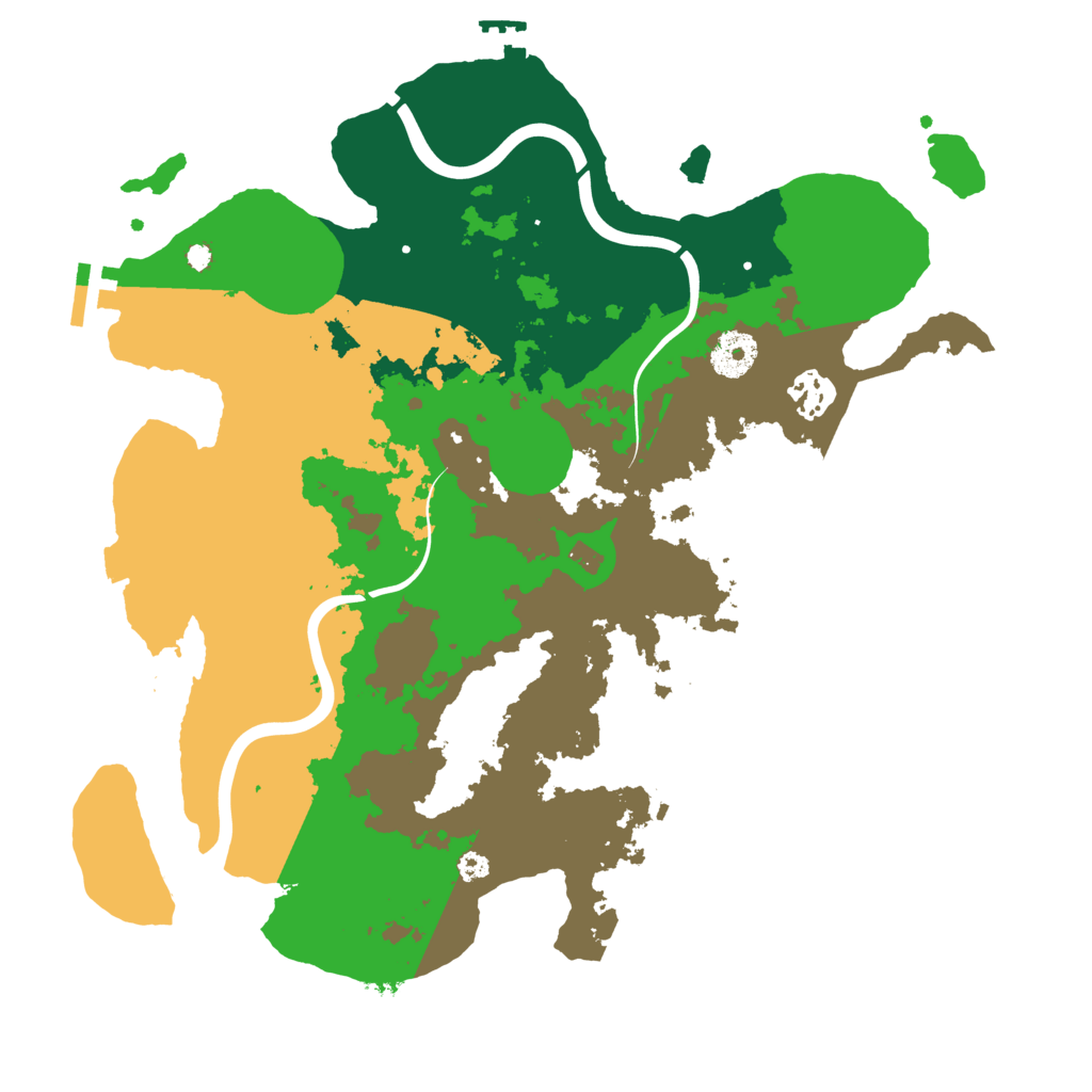 Biome Rust Map: Procedural Map, Size: 3500, Seed: 2136051923