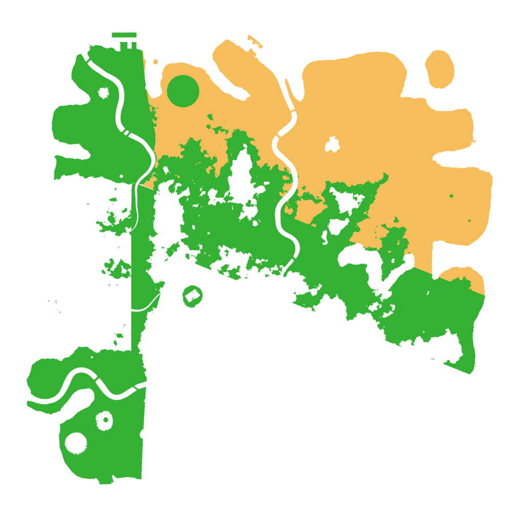 Biome Rust Map: Procedural Map, Size: 4300, Seed: 156297447