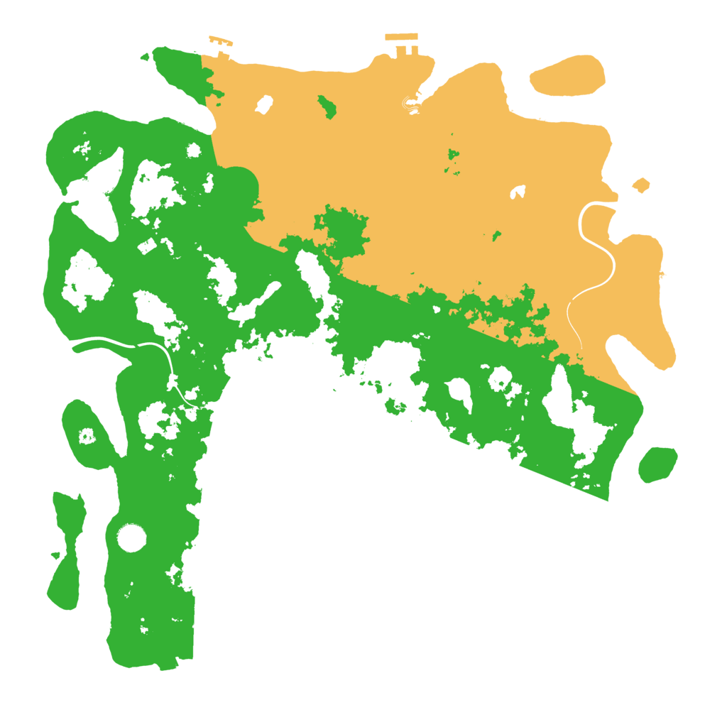 Biome Rust Map: Procedural Map, Size: 4500, Seed: 9635