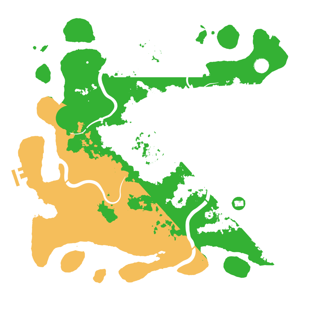 Biome Rust Map: Procedural Map, Size: 3700, Seed: 196728206