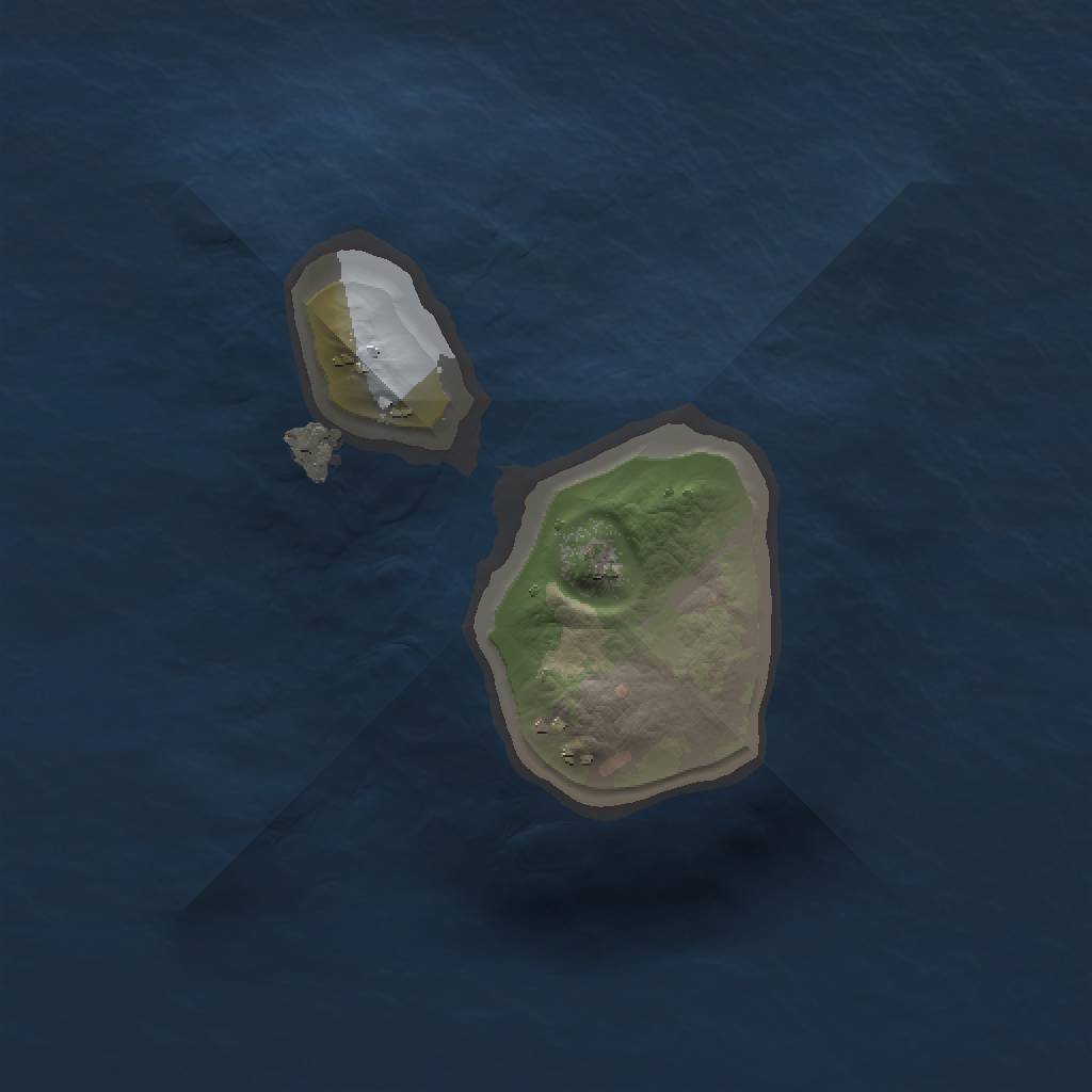 Rust Map: Procedural Map, Size: 1000, Seed: 214745321, 3 Monuments