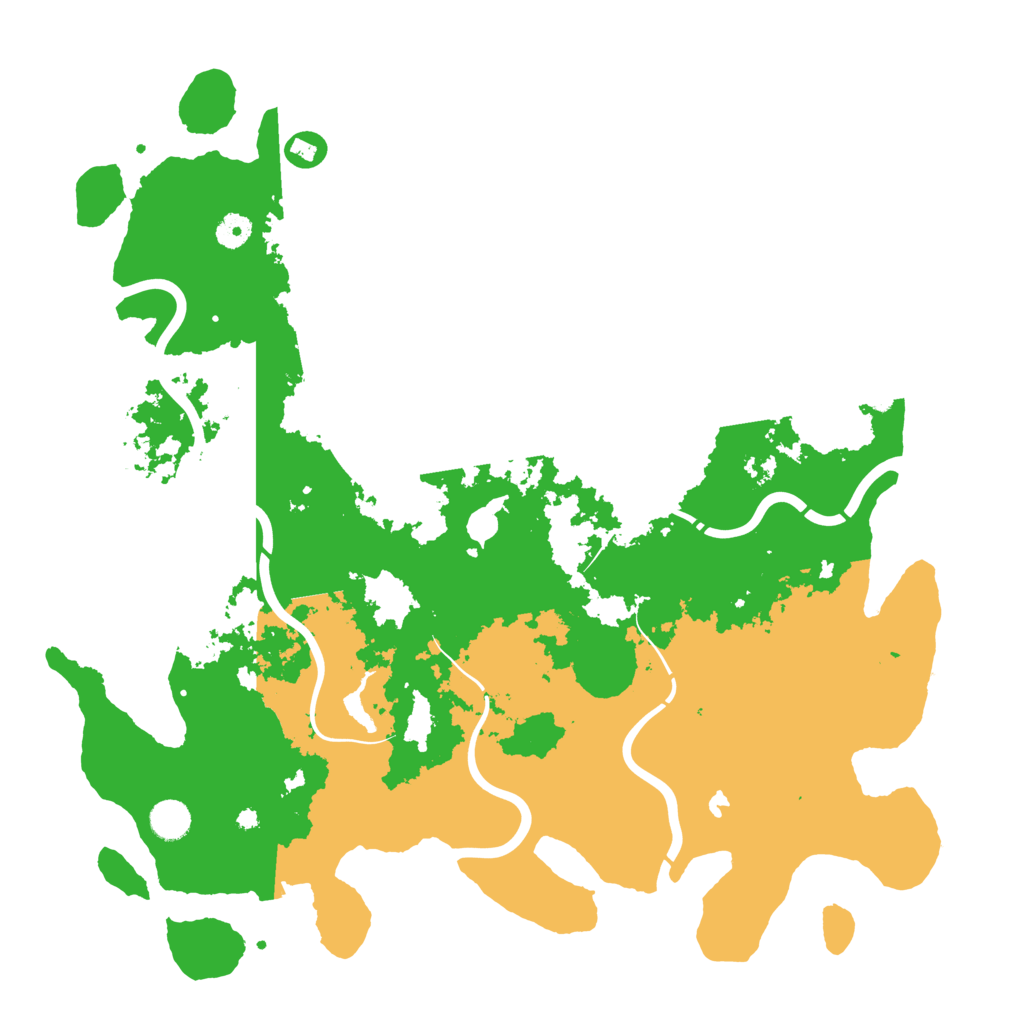 Biome Rust Map: Procedural Map, Size: 4444, Seed: 10000