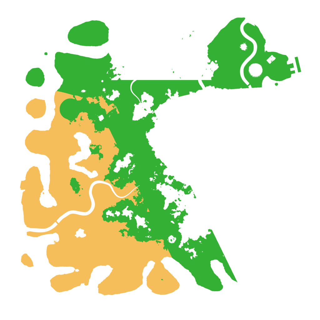 Biome Rust Map: Procedural Map, Size: 4150, Seed: 1235