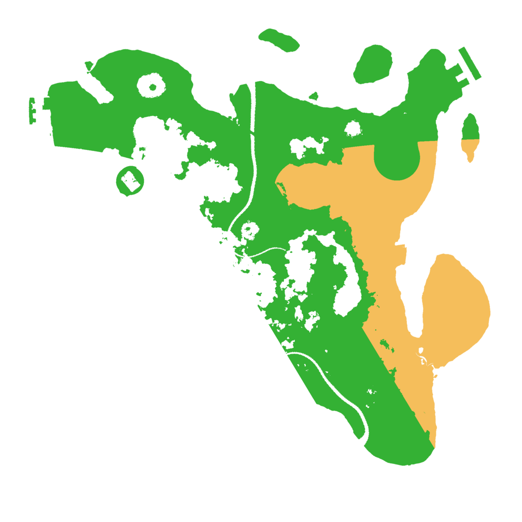 Biome Rust Map: Procedural Map, Size: 3000, Seed: 37663