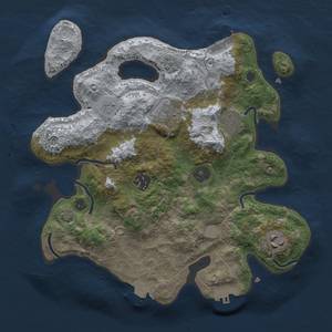 Thumbnail Rust Map: Procedural Map, Size: 3000, Seed: 1592998756, 12 Monuments