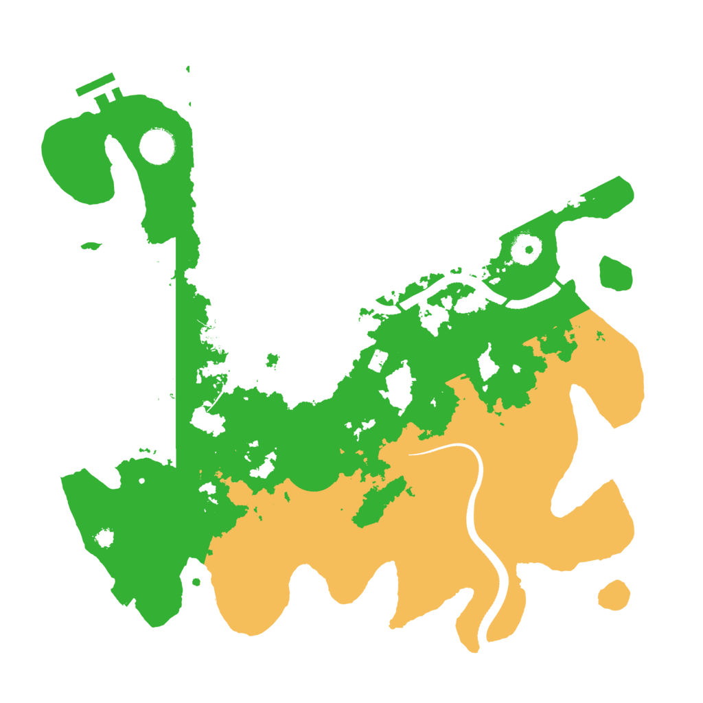 Biome Rust Map: Procedural Map, Size: 3500, Seed: 103197446