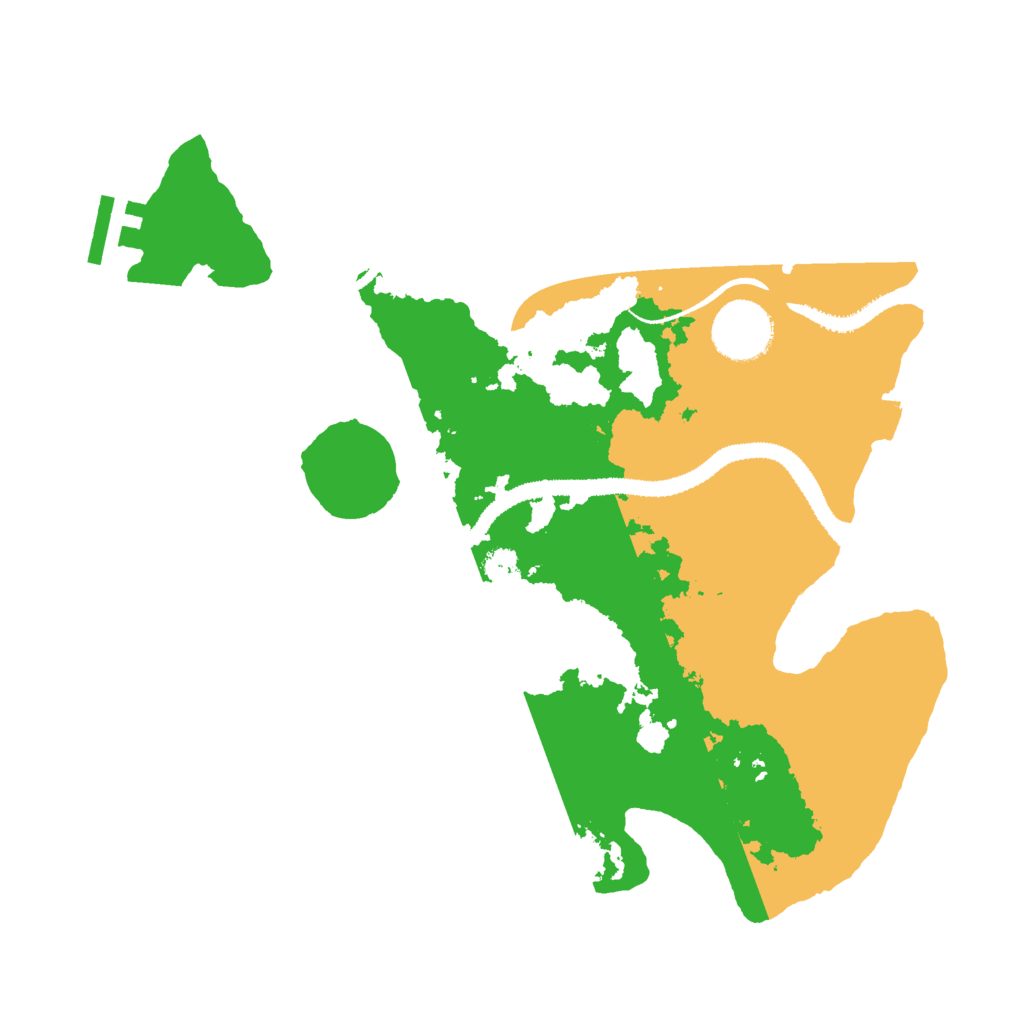 Biome Rust Map: Procedural Map, Size: 3000, Seed: 151939691