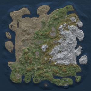 Thumbnail Rust Map: Procedural Map, Size: 4500, Seed: 76097924, 18 Monuments