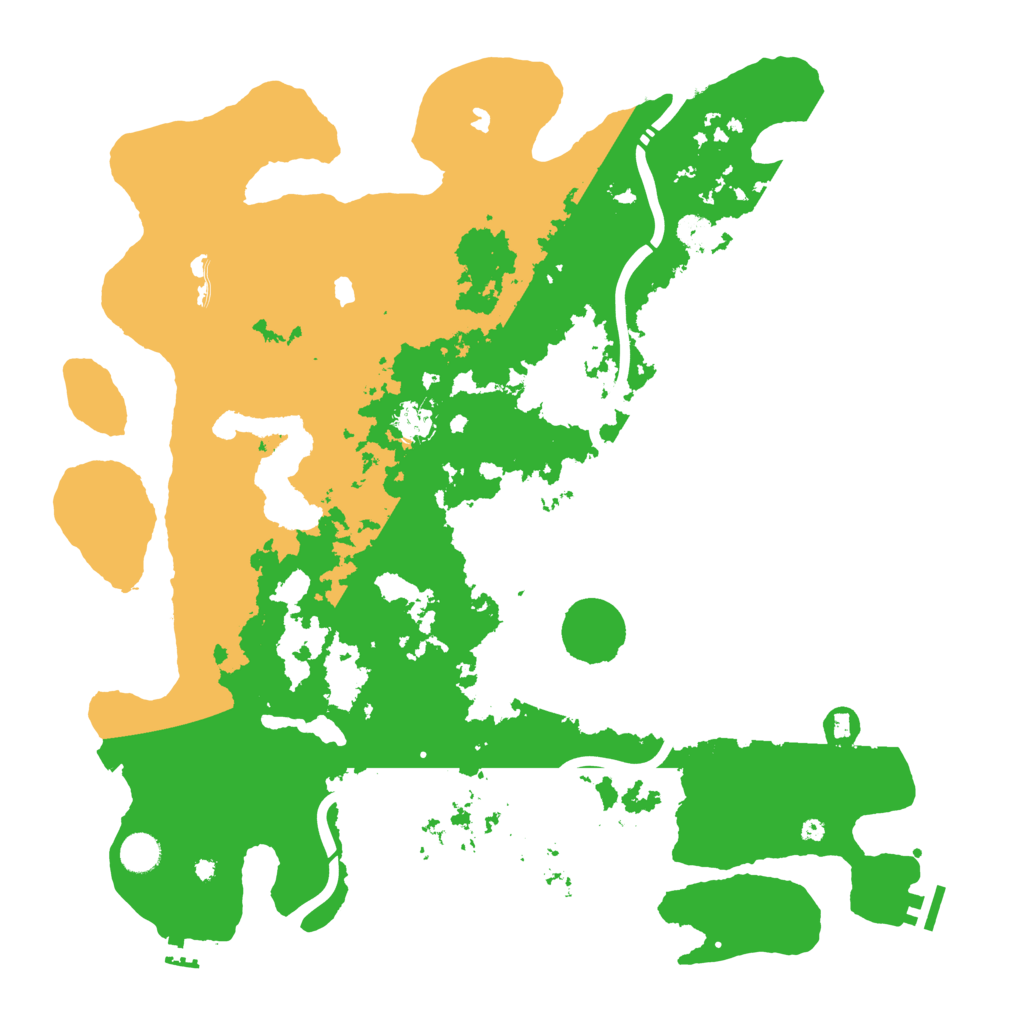 Biome Rust Map: Procedural Map, Size: 4500, Seed: 76097924