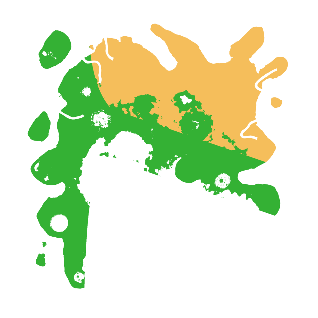 Biome Rust Map: Procedural Map, Size: 3200, Seed: 541545546
