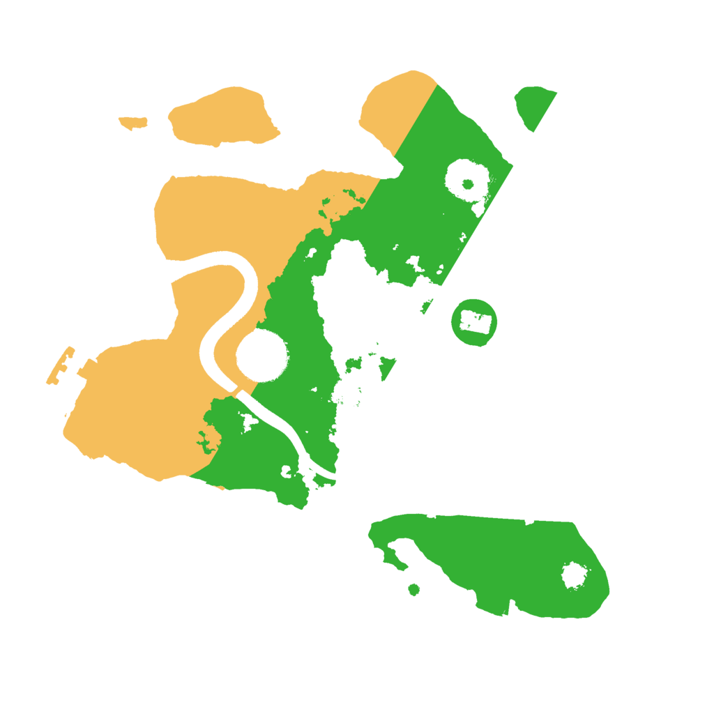 Biome Rust Map: Procedural Map, Size: 2500, Seed: 1669510025