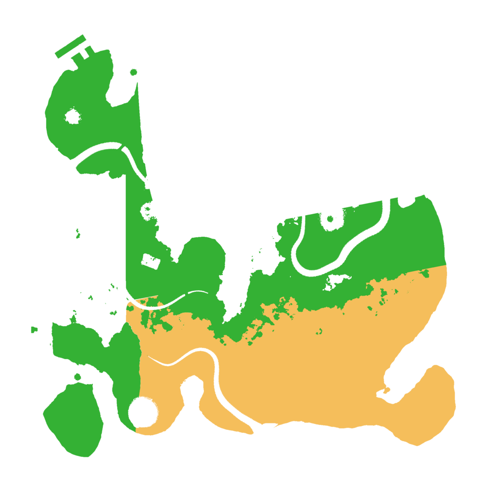 Biome Rust Map: Procedural Map, Size: 3000, Seed: 74909442