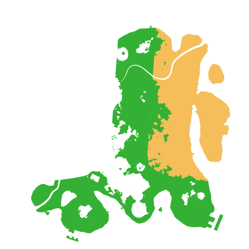 Biome Rust Map: Procedural Map, Size: 3000, Seed: 4569