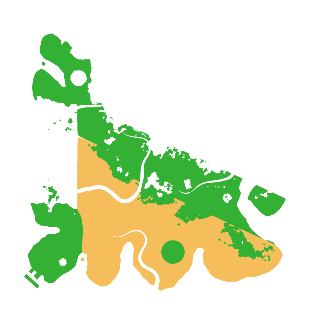 Biome Rust Map: Procedural Map, Size: 3500, Seed: 870810