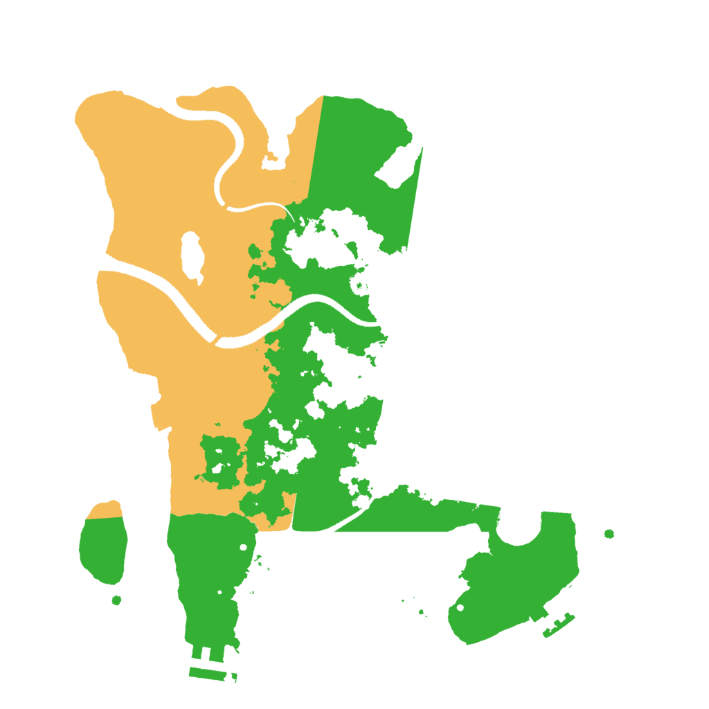 Biome Rust Map: Procedural Map, Size: 3000, Seed: 30583