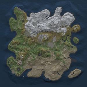 Thumbnail Rust Map: Procedural Map, Size: 3500, Seed: 214981370, 17 Monuments