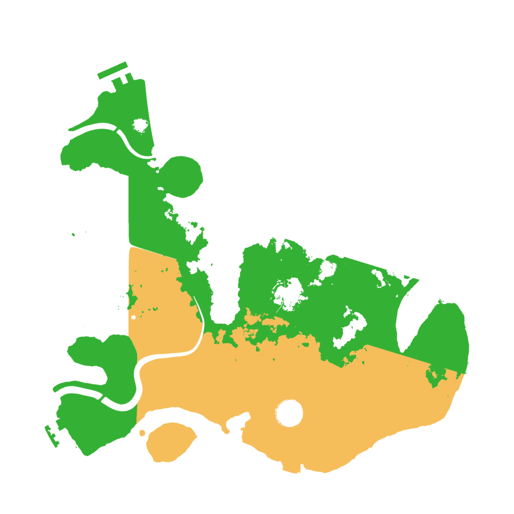 Biome Rust Map: Procedural Map, Size: 3333, Seed: 13825