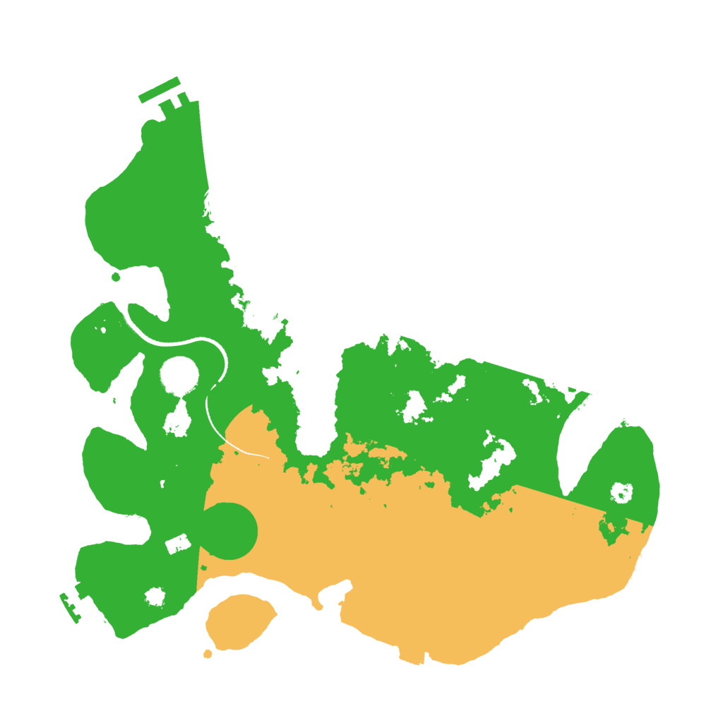 Biome Rust Map: Procedural Map, Size: 3333, Seed: 13825