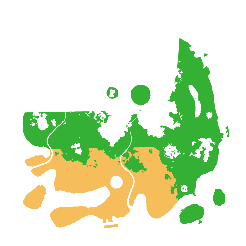 Biome Rust Map: Procedural Map, Size: 3450, Seed: 9208