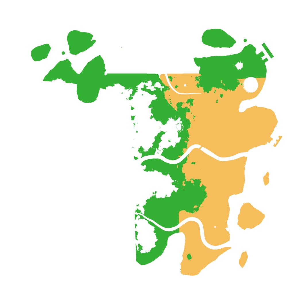 Biome Rust Map: Procedural Map, Size: 3500, Seed: 45156456