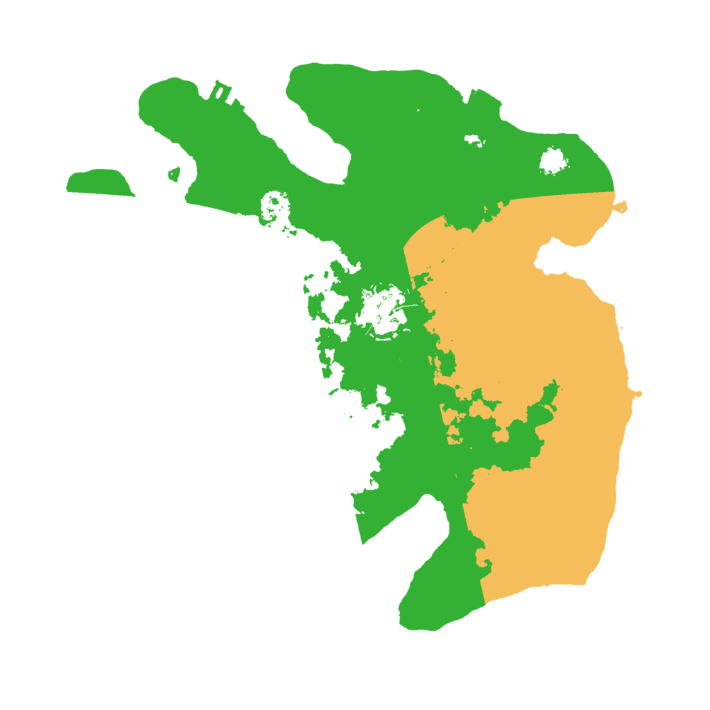 Biome Rust Map: Procedural Map, Size: 2500, Seed: 1583401725