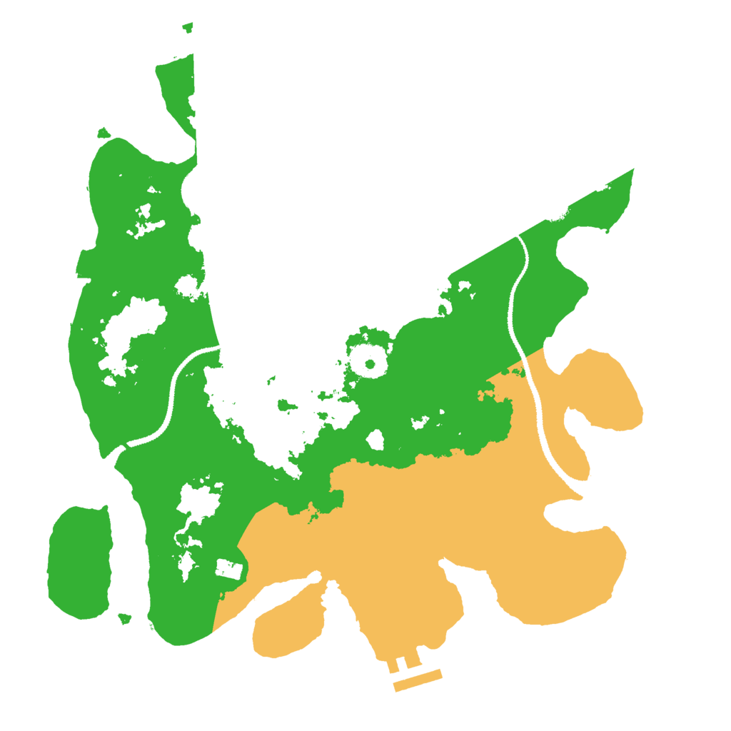Biome Rust Map: Procedural Map, Size: 3000, Seed: 59661