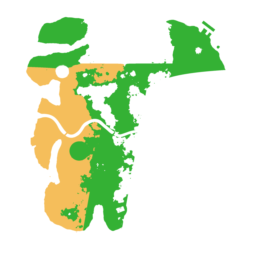 Biome Rust Map: Procedural Map, Size: 3500, Seed: 699324