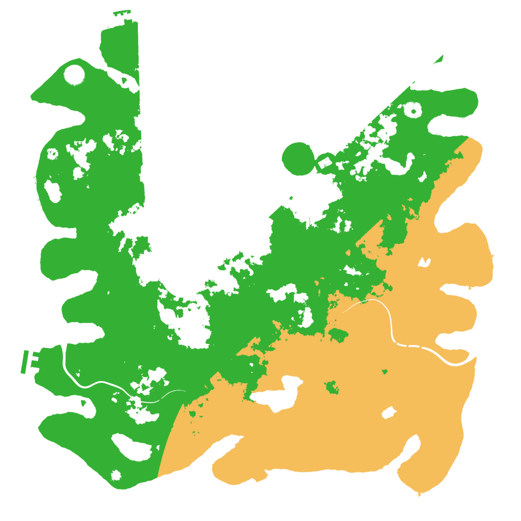 Biome Rust Map: Procedural Map, Size: 4500, Seed: 1772214439