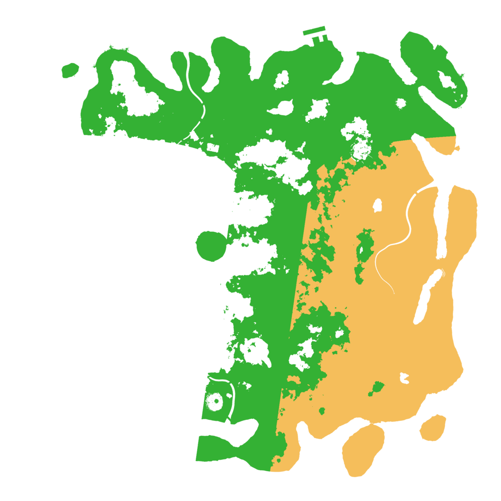 Biome Rust Map: Procedural Map, Size: 4500, Seed: 5757